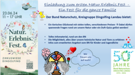 Banner Natur-Erlebnisfest Dingolfing, Bund Naturschutz