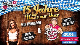 Banner 15 Jahre Haus zur Isar