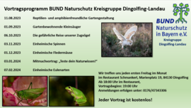 Banner kostenloses Vortragsprogramm: Übersicht