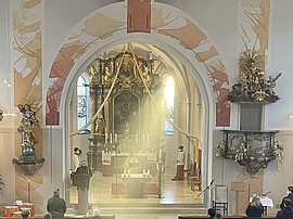 Banner Gestaltung des Ostersonntags-Gottesdiensts