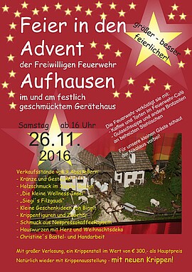 Banner Feier in den Advent