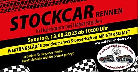 Banner Stock car Rennen Holzhamm