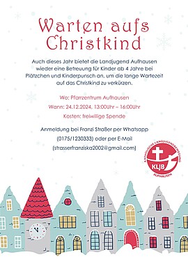 Banner Warten auf's Christkind