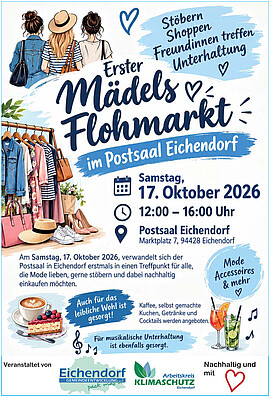 Banner VORANZEIGE !!!! Mädelsflohmarkt in Eichendorf