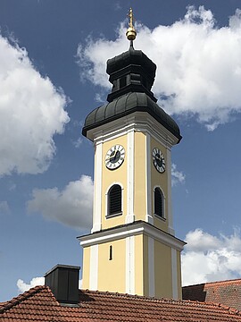 Banner Gestaltung des Jubiläumsgottesdiensts