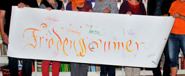 Banner Friedenssommer - ökum. Friedensgebet