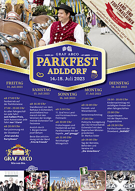 Banner Parkfest Adldorf-Eichendorf