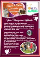 Logo Speed Dating - Alpaka-Wanderung