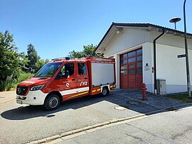 Banner Übung Feuerwehr Indersbach 