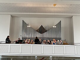Banner Gottesdienst zur Verabschiedung von Pater Robert in Eichendorf 