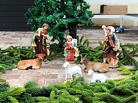 Banner Wortgottesdienst im AWO-Heim 