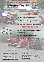 Logo Traditionelles Hallenfest der Freiwilligen Feuerwehr Markt Eichendorf