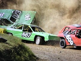 Banner Stock-Car-Rennen